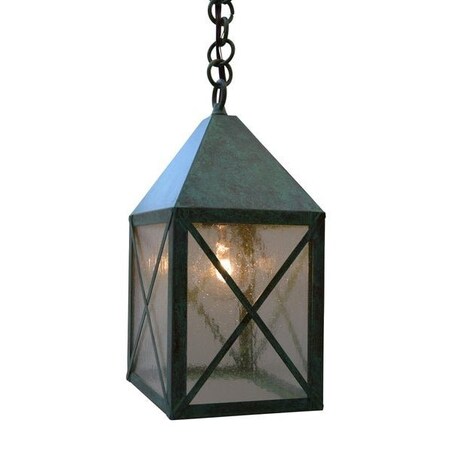 Arroyo Craftsman 6" Nottingham Pendant , Slate, Cream Glass NOH-6CR-S